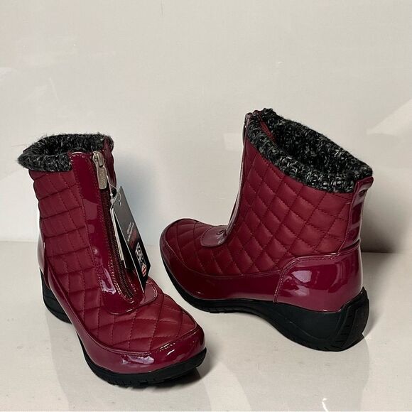 Khombu Megan Waterproof Front-Zip Winter Boots - Picture 1 of 6